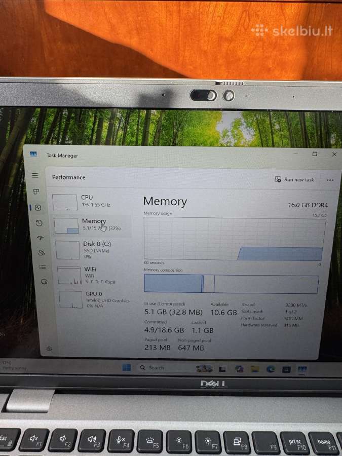 Dell Latitude 5440 i5-1345u/16gb RAM/512gb SSD - nuotraukos Nr. 10