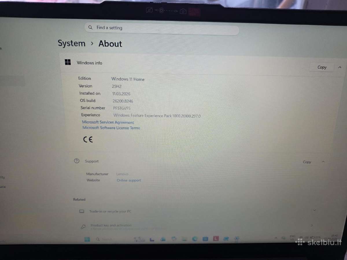Lenovo Ideapad Slim 3 15ian8 - nuotraukos Nr. 6