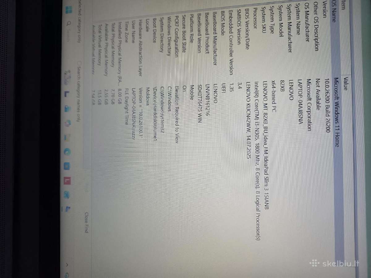 Lenovo Ideapad Slim 3 15ian8 - nuotraukos Nr. 7