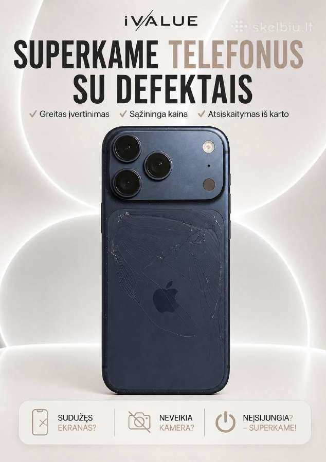 Perku iPhone Ir MacBook Su Defektais Arba Be - nuotraukos Nr. 2