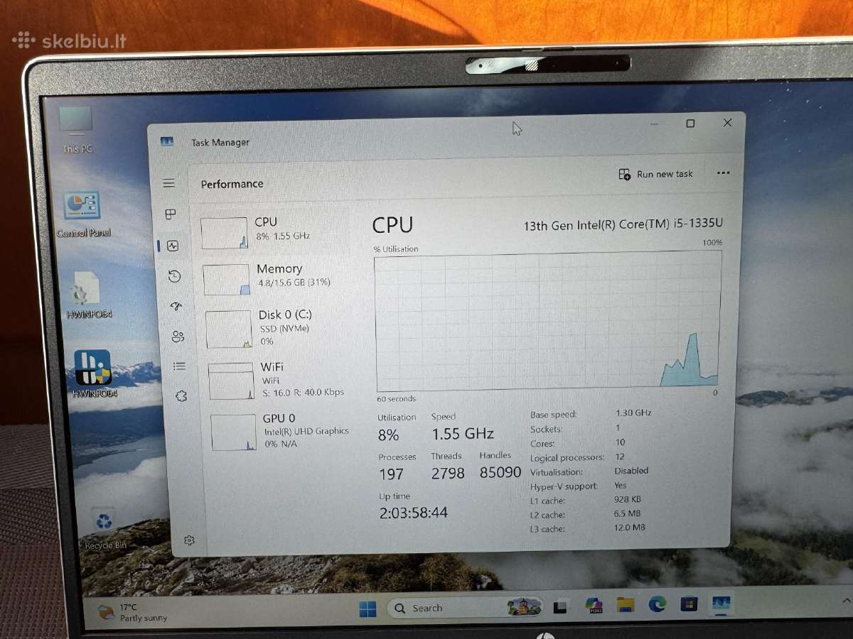 Hp Probook 440 G10 i5-1335u/16gb RAM/512gb SSD - nuotraukos Nr. 5
