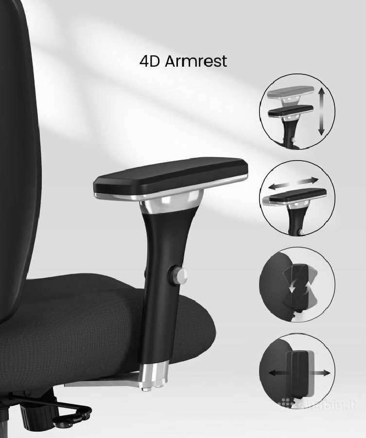 Ergonominės ofiso kėdės - nuotraukos Nr. 4