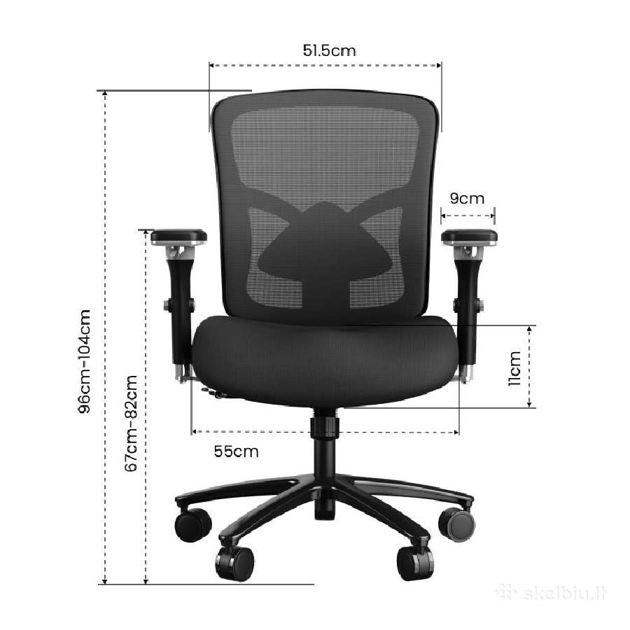 Ergonominės ofiso kėdės - nuotraukos Nr. 7