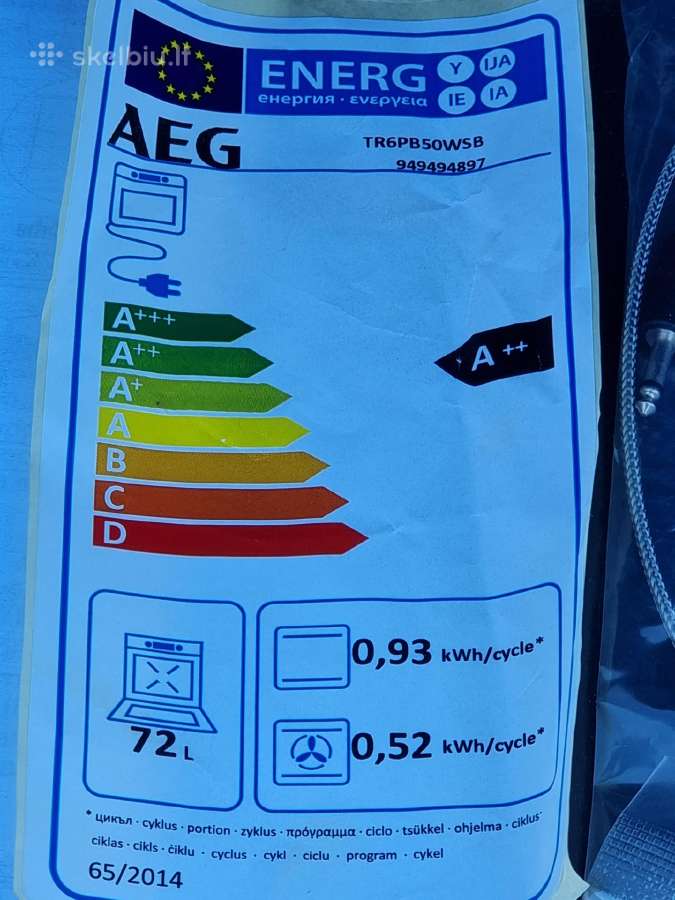 Nauja Aeg Tr6pb50wsb su garais+ garantija - nuotraukos Nr. 11