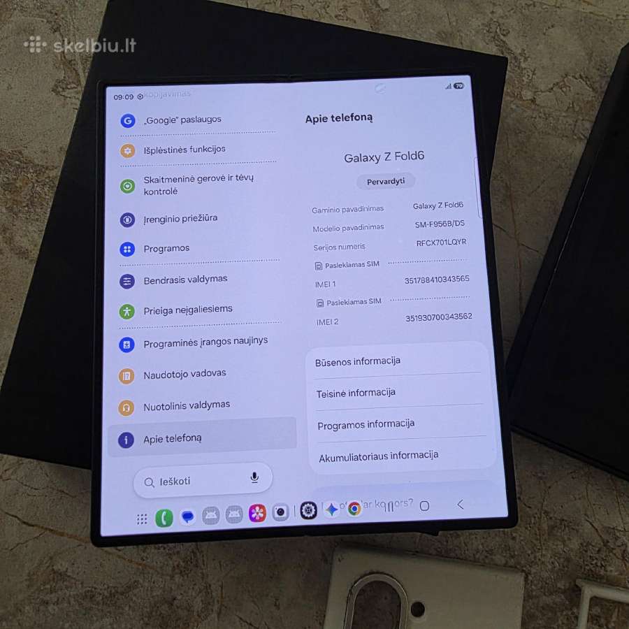 Parduodu Samsung Fold 6 512gb - nuotraukos Nr. 8