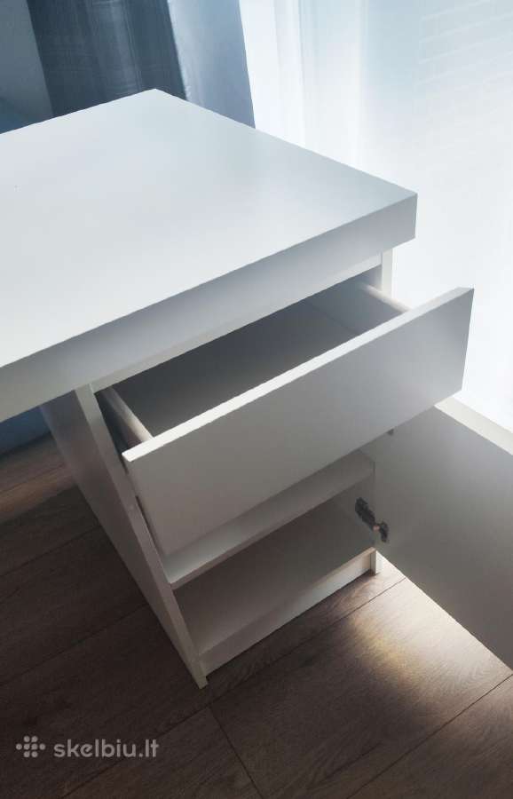 Malm Rašomasis stalas, balta, 140x65 cm 73cm - nuotraukos Nr. 2