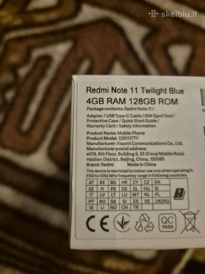 Xiaomi Redmi Note 11. 128gb - nuotraukos Nr. 5