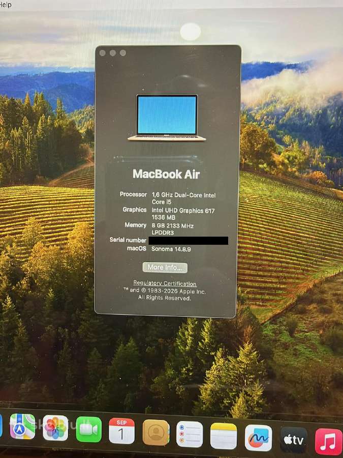 MacBook Air 13 2019 Gold, i5 / 8gb / 256gb - nuotraukos Nr. 4