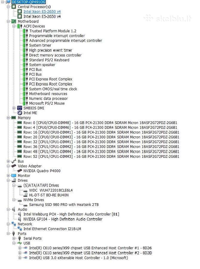 Workstation Z640 2 Cpu 128 GB, 2tb, 18 TB, P4000. - nuotraukos Nr. 7