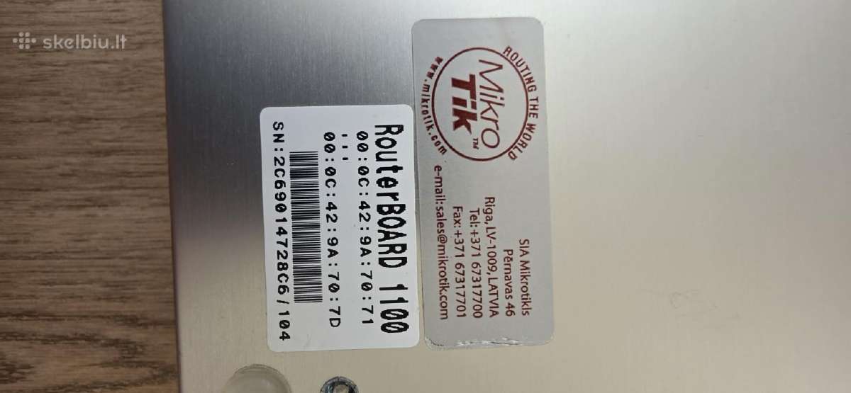 Mikrotik Routerboard Rb1100 13x Gigabit 1u - nuotraukos Nr. 4