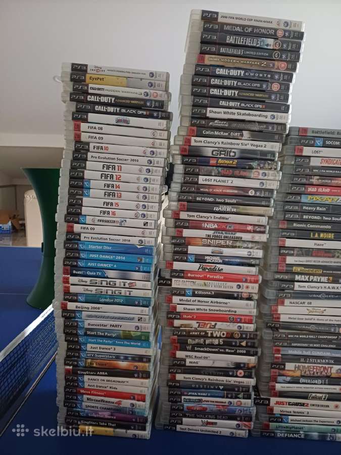 PS3 zaidimu kolekcija skaitom aprasyma - nuotraukos Nr. 2