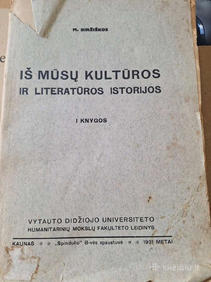M. Biržiška. Iš mūsų kultūros ir liter. istorijos - nuotraukos Nr. 2