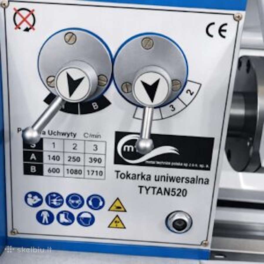 Metalo Tekinimo Staklės „Titan 520“ - nuotraukos Nr. 7