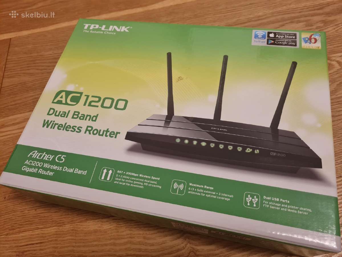 Maršrutizatorius Tp-link 2,4 / 5 GHz - nuotraukos Nr. 4