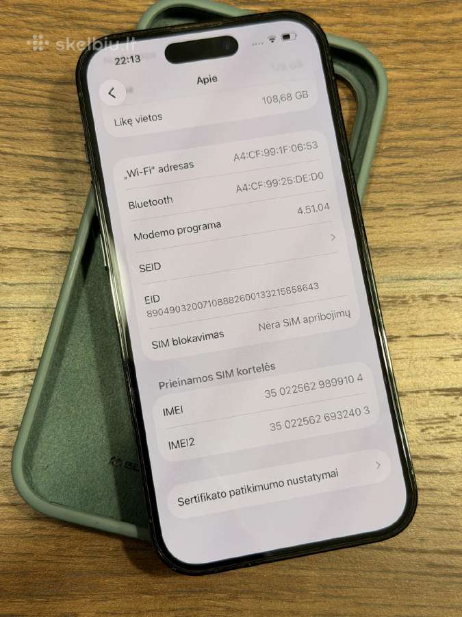 iPhone 14 pro 128gb - nuotraukos Nr. 8