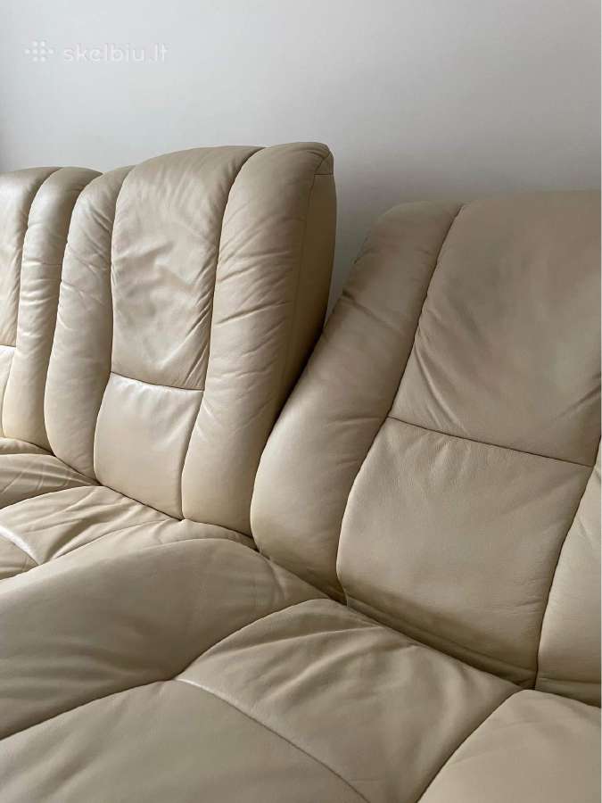 Odinė sofa - nuotraukos Nr. 3