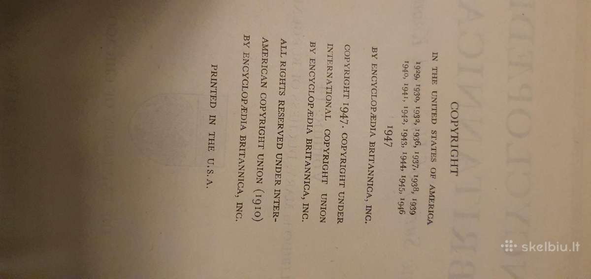 „Encyclopdia Britannica“ (1947 m., 8 tomai) - nuotraukos Nr. 9