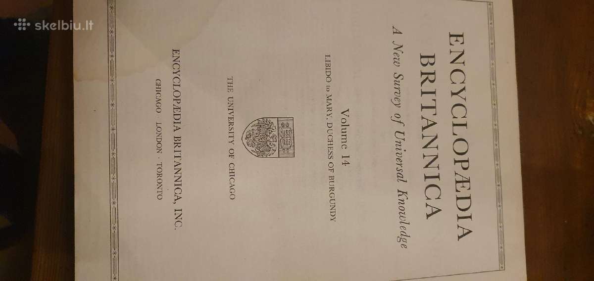 „Encyclopdia Britannica“ (1947 m., 8 tomai) - nuotraukos Nr. 11