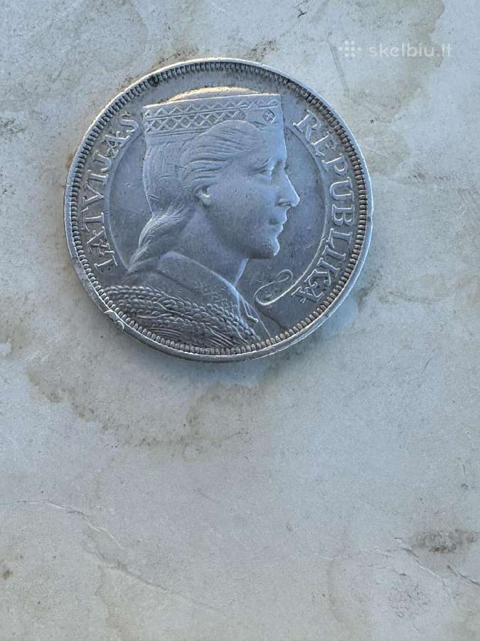 5 latai Latvija 1932 - nuotraukos Nr. 5
