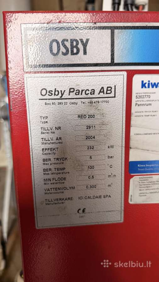 Dyzelinis katilas Osby Parca Red200 - nuotraukos Nr. 3