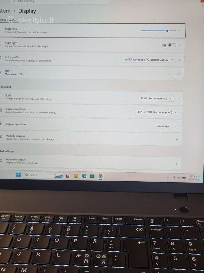 Lenovo Thinkpad T16 Gen4 - nuotraukos Nr. 9