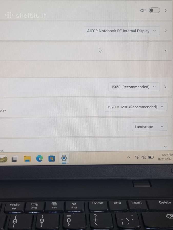 Lenovo Thinkpad L14 Gen 6 - nuotraukos Nr. 9