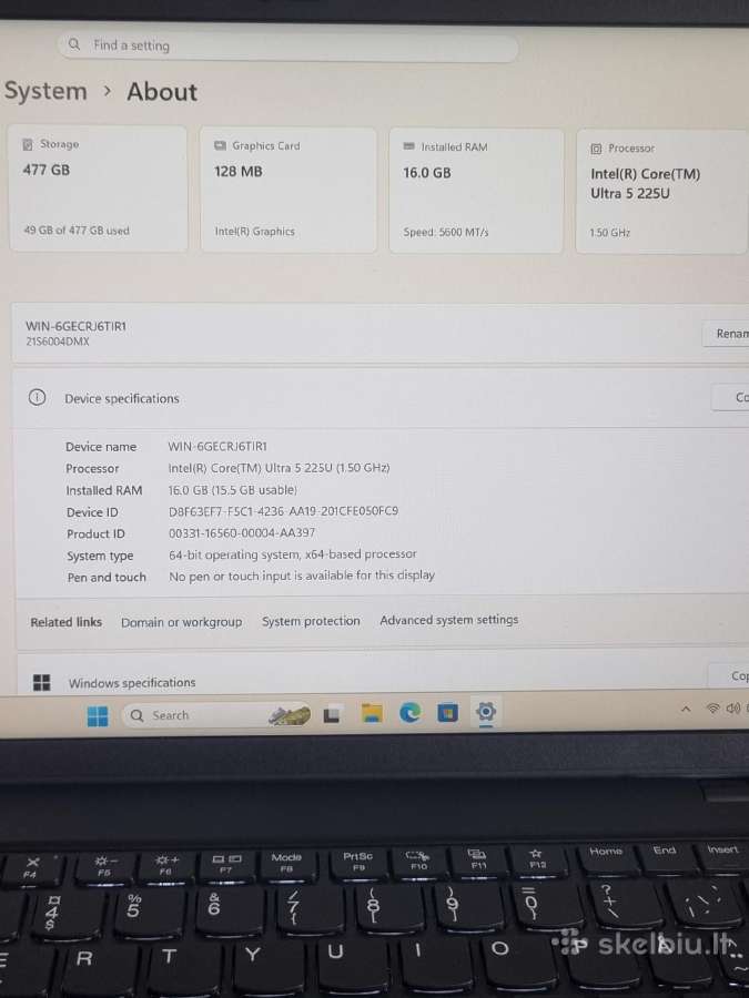 Lenovo Thinkpad L14 Gen 6 - nuotraukos Nr. 10