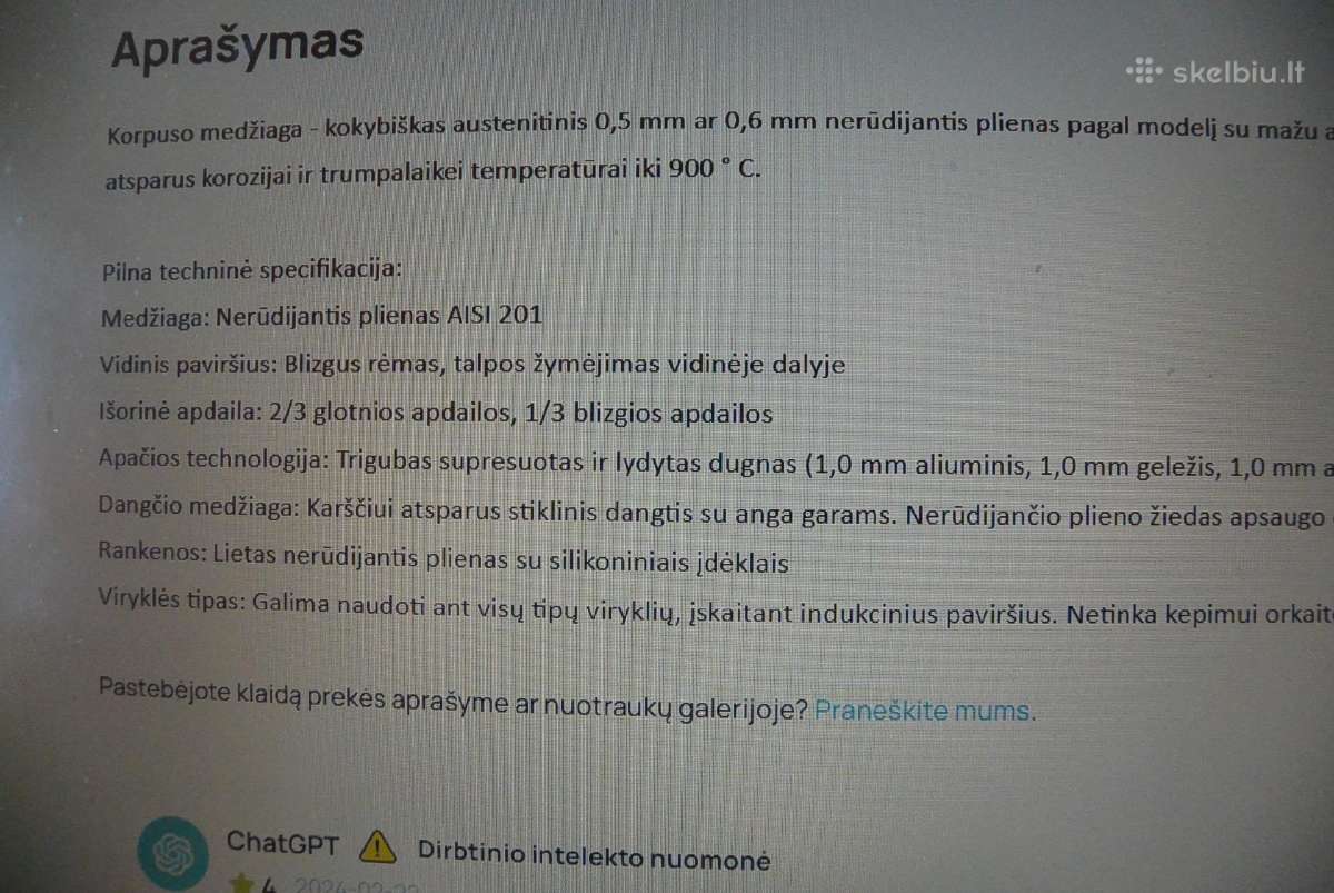 Puodas su dangčiu Bollire; Naujas - nuotraukos Nr. 4