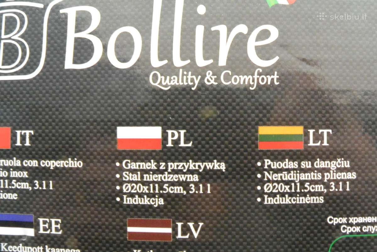 Puodas su dangčiu Bollire; Naujas - nuotraukos Nr. 5
