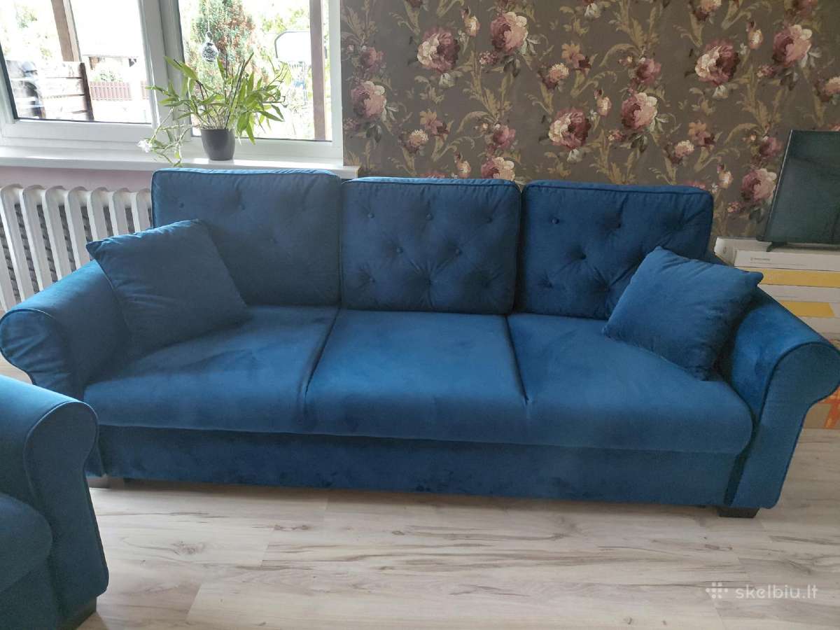 Sofa lova + fotelis - nuotraukos Nr. 2
