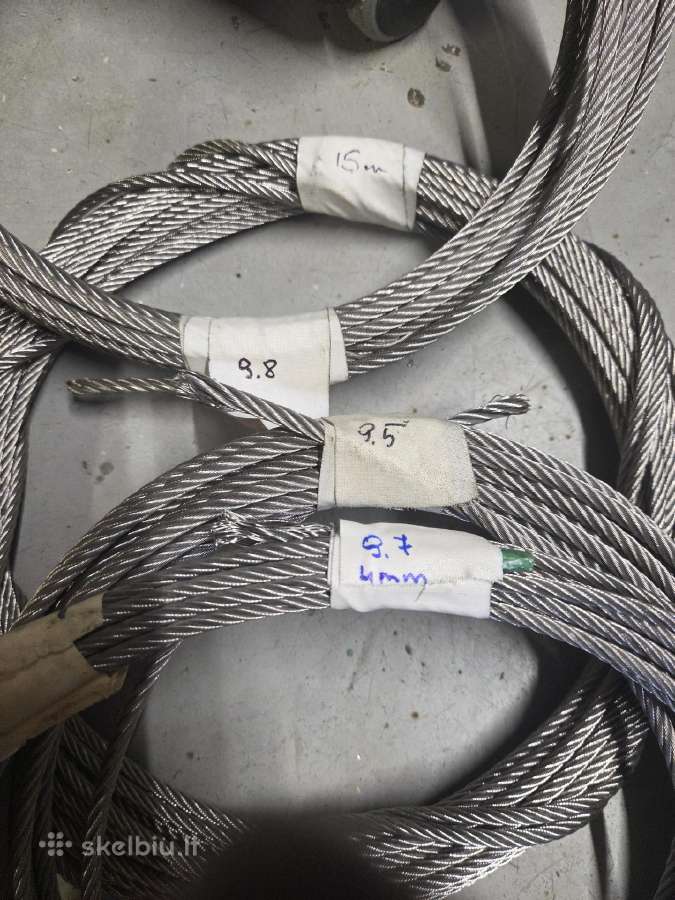 Nerūdijančio plieno trosas 5mm - nuotraukos Nr. 3