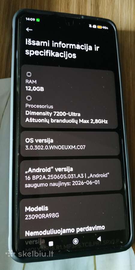 Xiaomi Redmi Note 13 Pro Plius + 5G 12/512gb - nuotraukos Nr. 6