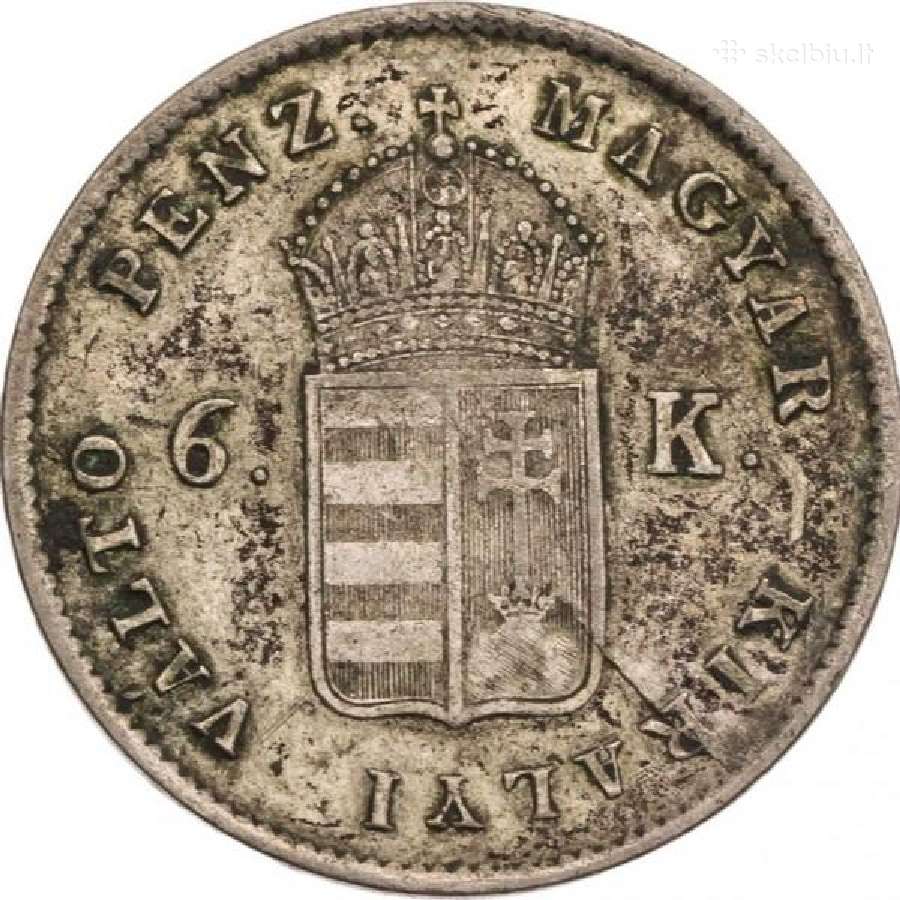 1849 Vengrija 6 kreiceriai - nuotraukos Nr. 2