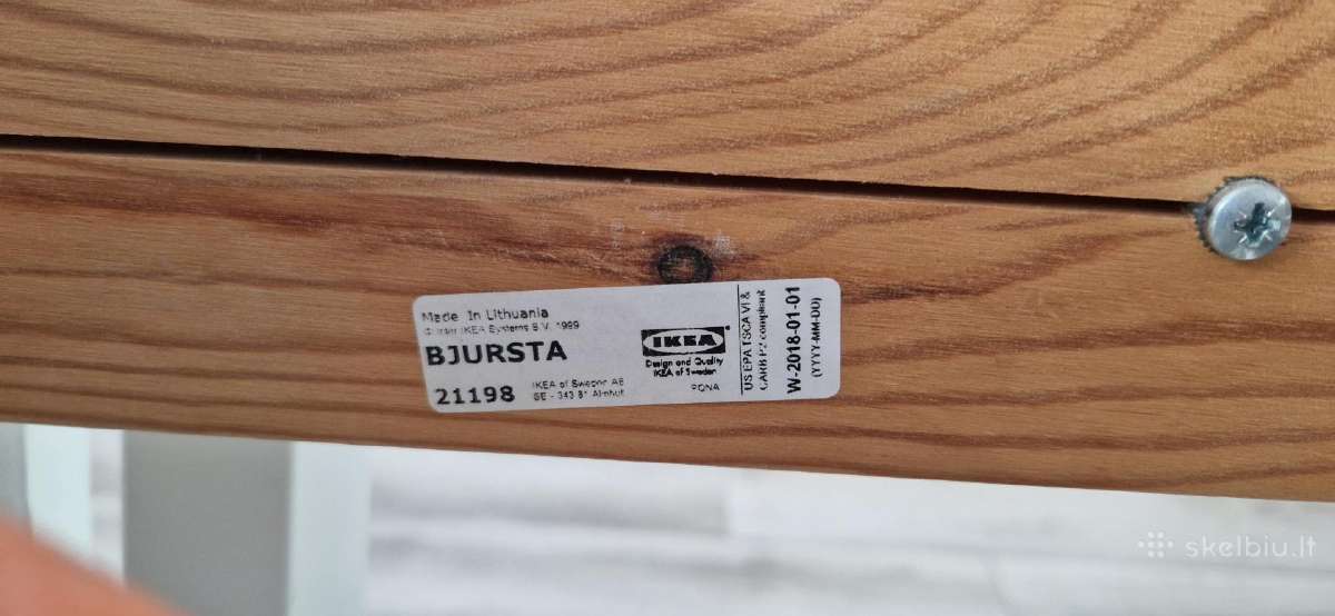 Ikea Bjursta Ištraukiamas stalas ir 4 kėdės - nuotraukos Nr. 3