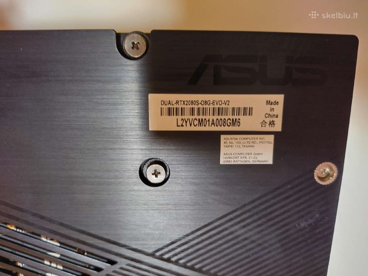 Asus Dual Rtx 2080 Super EVO Oc V2 - nuotraukos Nr. 4
