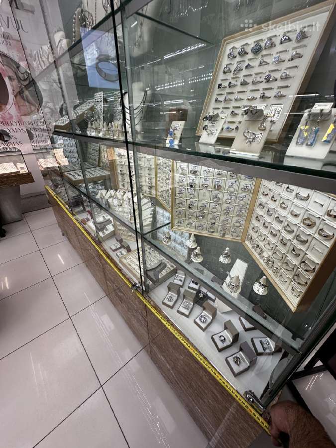 Juvelyrinės parduotuvės vitrinų komplektas su akme - nuotraukos Nr. 10