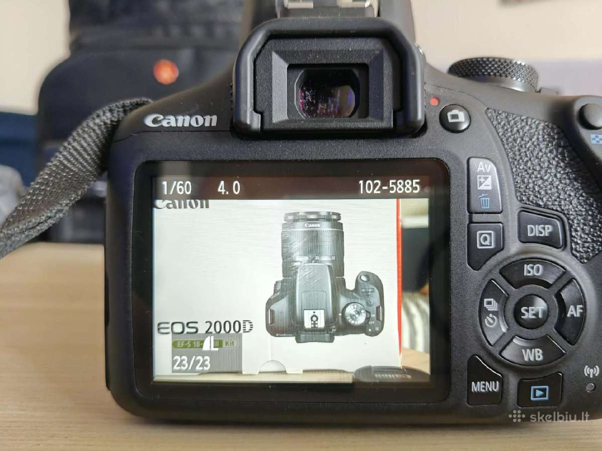 Canon EOS 2000d Su nauja Manfrotto kuprine. - nuotraukos Nr. 5