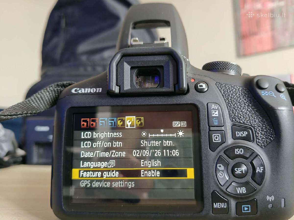 Canon EOS 2000d Su nauja Manfrotto kuprine. - nuotraukos Nr. 6