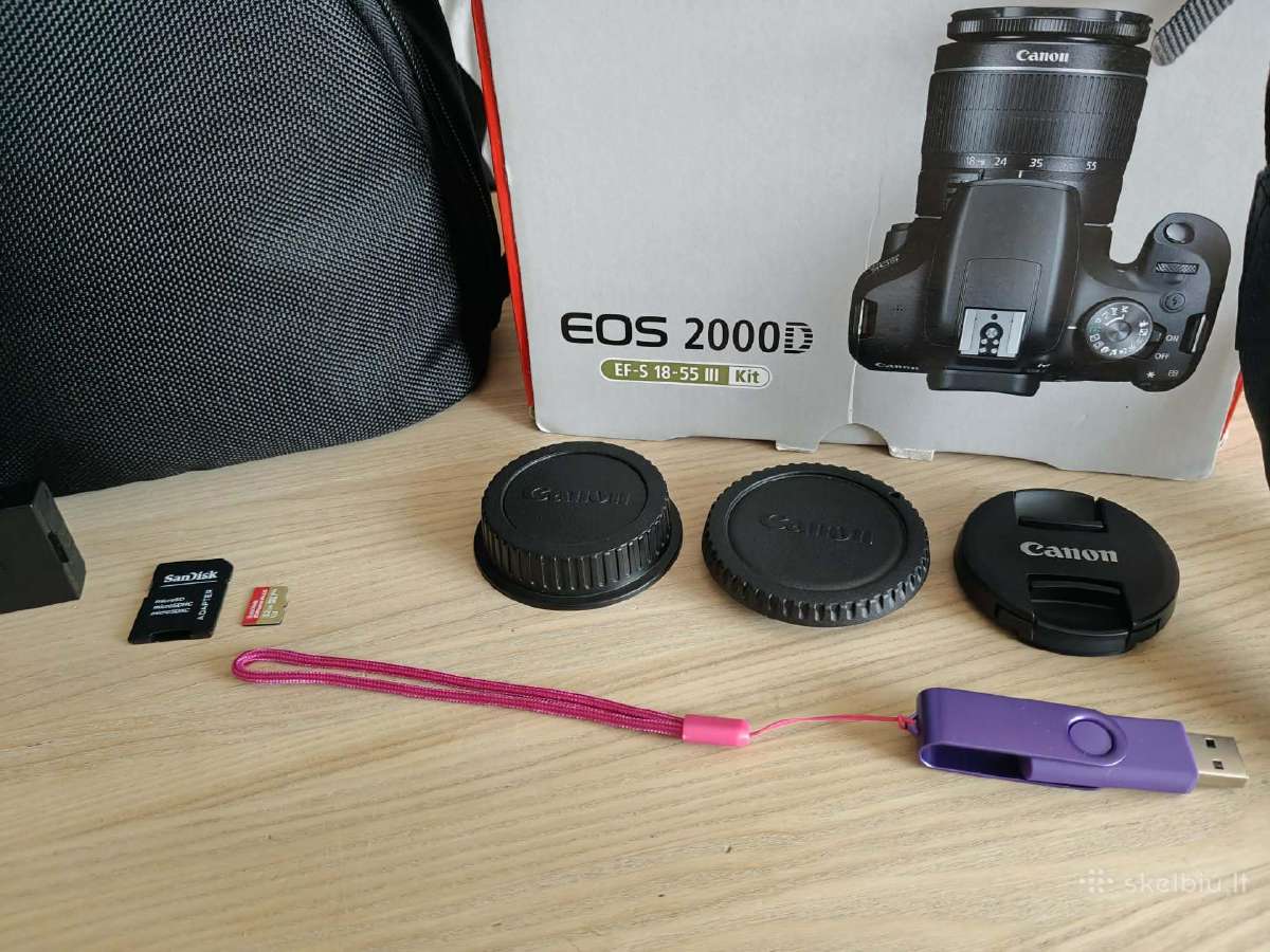Canon EOS 2000d Su nauja Manfrotto kuprine. - nuotraukos Nr. 19