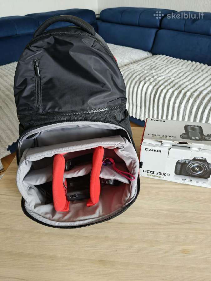 Canon EOS 2000d Su nauja Manfrotto kuprine. - nuotraukos Nr. 22