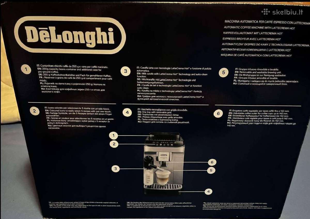 Delonghi Magnifica EVO Ecam293.61.bw Ex:1 - nuotraukos Nr. 3