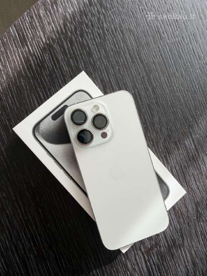 iPhone 15 pro 256 GB White Titanium - nuotraukos Nr. 4