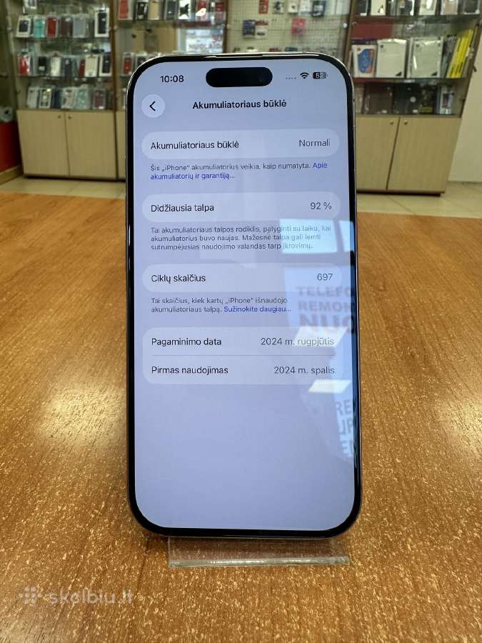 Apple iPhone 16 Pro 256 GB (Naudotas) - nuotraukos Nr. 2