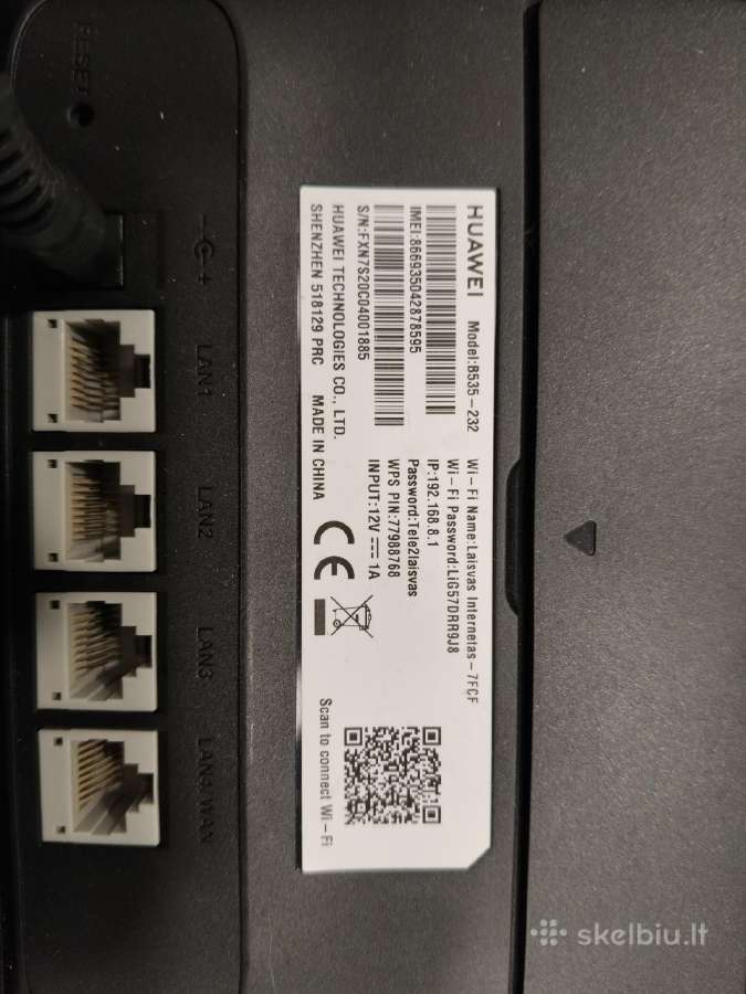 4G Sim kortele Huawei B535-232 - nuotraukos Nr. 4