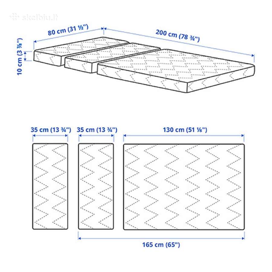 Vaikiška lova su čiužiniu (Ikea) - nuotraukos Nr. 3