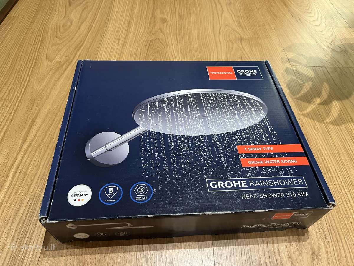 Grohe Rainshower 310 juoda matinė dušo galva Nauja - nuotraukos Nr. 4