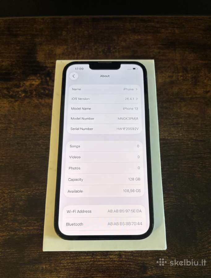 iPhone 13 128gb - nuotraukos Nr. 4