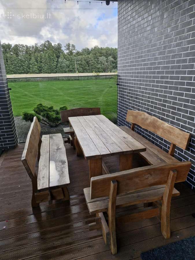Ąžuoliniai lauko baldai - nuotraukos Nr. 3