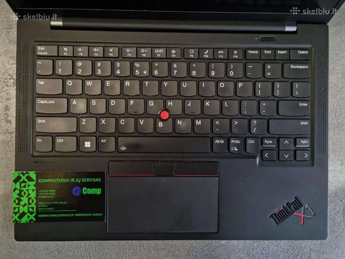 Lenovo X1 G9 i7-1185g7/16/512/14wuxga/w11p - nuotraukos Nr. 2