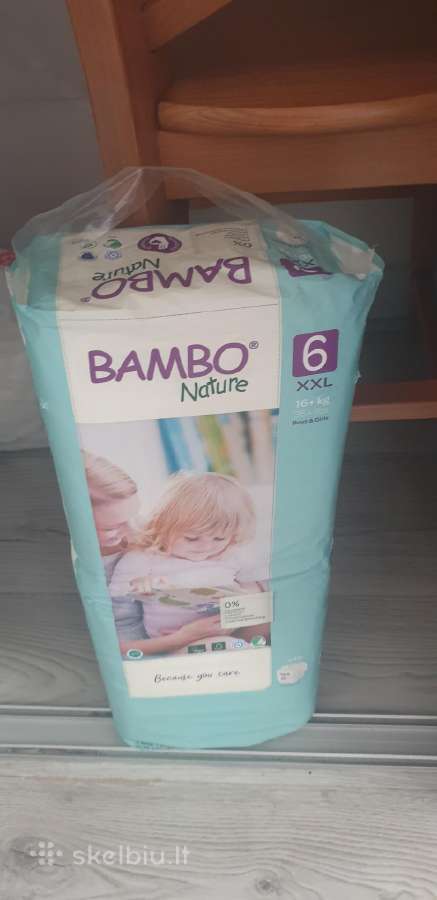 Pampersai Bambo 8pak.,huggies 3pak 6dydis. - nuotraukos Nr. 3